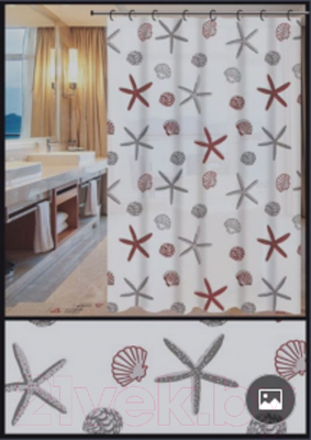 Шторка-занавеска для ванны Fashun A8810