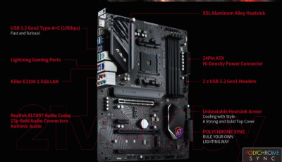 Материнская плата AsRock B550 PG Riptide