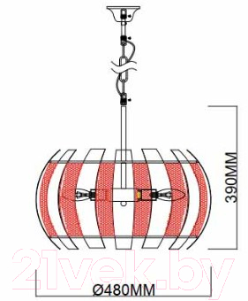 Люстра Rivoli Diverto 4035-204 / Б0044555
