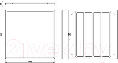 Панель светодиодная ЭРА SPO-1-40-6K-M / Б0041887