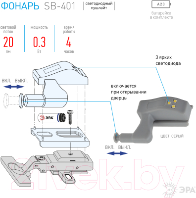 Фонарь ЭРА SB-401 / Б0042659
