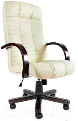 Кресло офисное Деловая обстановка Атлант Экстра кожа люкс - фото