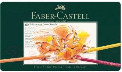 Набор цветных карандашей Faber Castell Polychromos / 110060 - фото