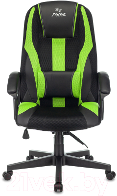 Кресло геймерское Бюрократ Zombie 9 (черный/зеленый)