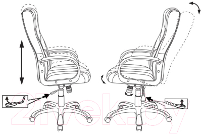 Кресло геймерское Бюрократ Zombie 9 (черный/зеленый)