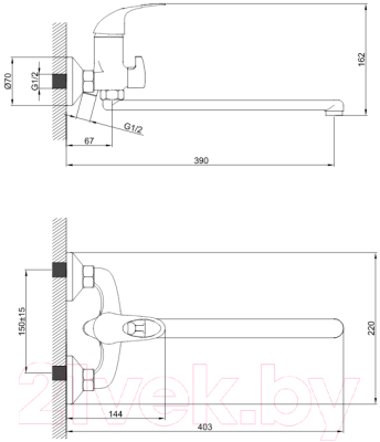 Смеситель Diadonna D22-150