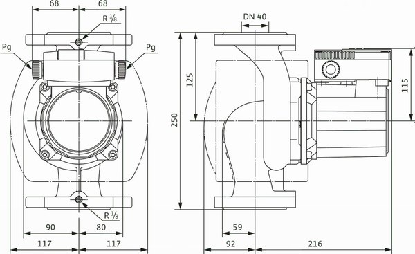 Циркуляционный насос Wilo TOP-S 40/10 DM PN6/10