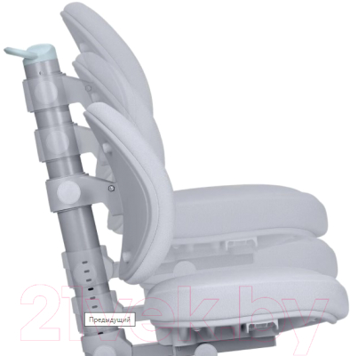 Кресло растущее FunDesk Cielo с подставкой для ног (серый)