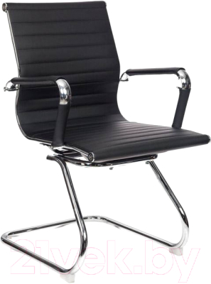 Стул офисный Бюрократ CH-883-LOW-V (черный/хром) - фото