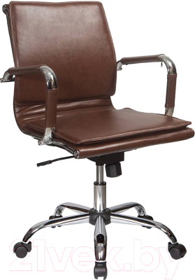 Кресло офисное Бюрократ CH-993-Low (коричневый/низкая спинка/хром) - фото