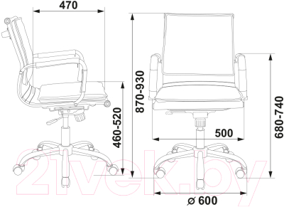 Кресло офисное Бюрократ CH-993-Low