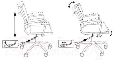 Кресло офисное Бюрократ CH-993-Low