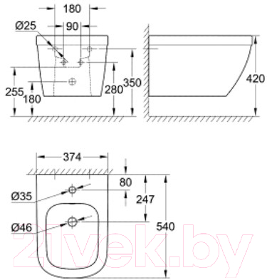 Биде подвесное GROHE Euro 39208000