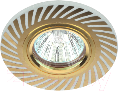 Точечный светильник ЭРА DK LD39 WH/GD /1 / Б0048936 - фото