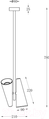 Потолочный светильник Maytoni Giro MOD095PL-02W