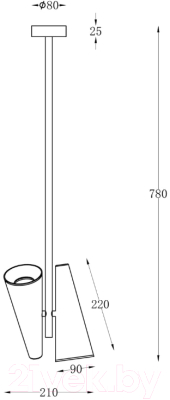 Потолочный светильник Maytoni Giro MOD095PL-02BS