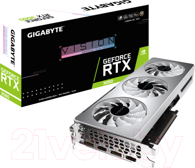 Видеокарта Gigabyte RTX 3060 GV-N3060VISION OC-12GD 2.0