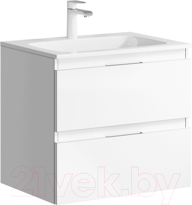 Тумба с умывальником Aqwella Malaga 60 / ACC0106W - фото