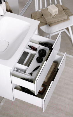 Тумба с умывальником Aqwella Malaga 60 / ACC0106W