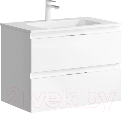 Тумба с умывальником Aqwella Malaga 75 / ACC0175W - фото