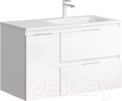 Тумба с умывальником Aqwella Malaga 90 R / ACC0109RW - фото