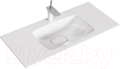 Тумба с умывальником Aqwella Malaga 100 / ACC0110W