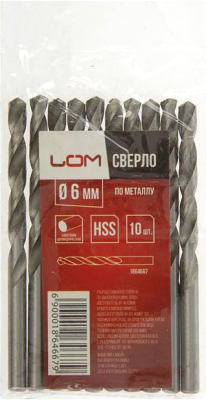 Набор сверл LOM 1864667