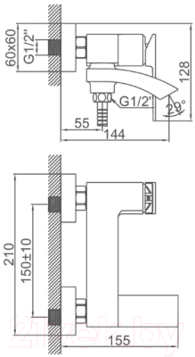 Смеситель Ledeme L3178