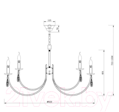 Люстра Freya Forte FR1006PL-12N
