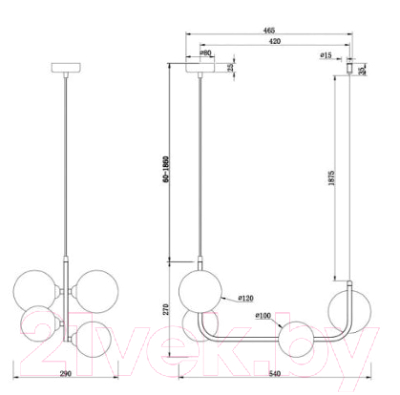 Потолочный светильник Freya Perlina FR4005PL-04B