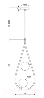 Потолочный светильник Freya Perlina FR4005PL-02B