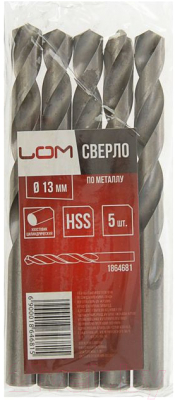 Набор сверл LOM 1864681