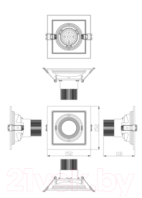 Точечный светильник ЭРА SKD-11-36-40K-W20 / Б0049749