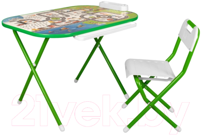 Комплект мебели с детским столом Дэми Всезнайка. На дороге - фото