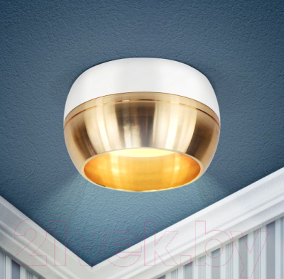 Точечный светильник ЭРА OL14 GX53 WH/GD / Б0049038