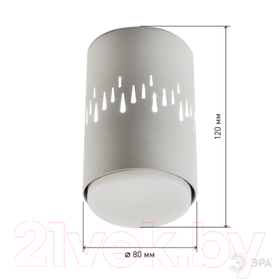 Точечный светильник ЭРА OL11 LD GX53 WH / Б0050271