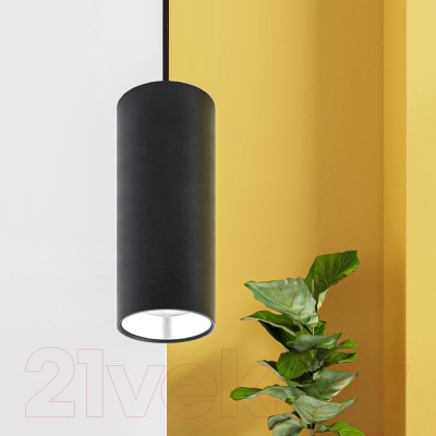 Потолочный светильник ЭРА PL12 GX53 BK/SL / Б0048544