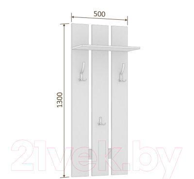 Вешалка для одежды Кортекс-мебель Лара ВП1