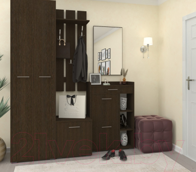 Зеркало Кортекс-мебель Лара ЗП1 (белый)