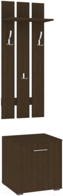 Секция в прихожую Кортекс-мебель Лара СП2 (венге) - фото