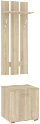 Секция в прихожую Кортекс-мебель Лара СП2 (дуб сонома) - фото