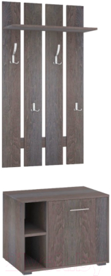 Секция в прихожую Кортекс-мебель Лара СП3 (береза) - фото