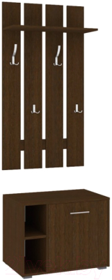 Секция в прихожую Кортекс-мебель Лара СП3 (венге) - фото