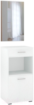 Секция в прихожую Кортекс-мебель Лара СП4 (белый) - фото