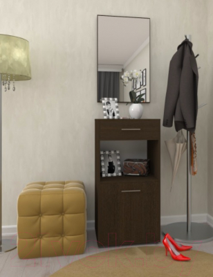 Секция в прихожую Кортекс-мебель Лара СП4 (венге)