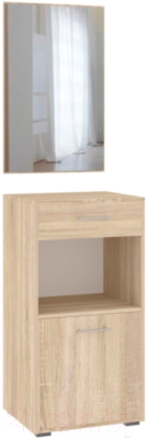 Секция в прихожую Кортекс-мебель Лара СП4 (дуб сонома) - фото