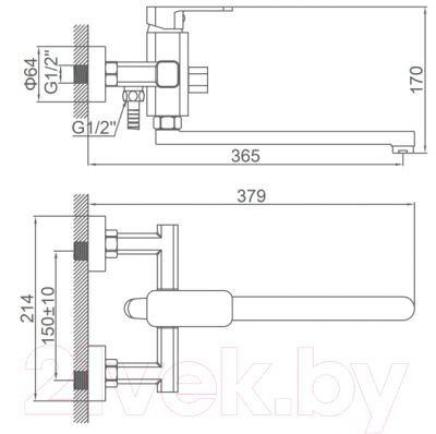 Смеситель Ledeme L2233B