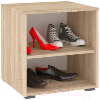 Тумба в прихожую Кортекс-мебель Лара ТП1 (дуб сонома)