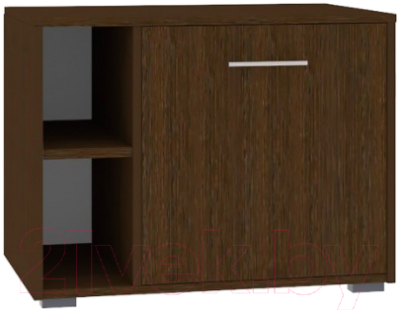 Тумба в прихожую Кортекс-мебель Лара ТП3 (венге) - фото