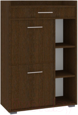 Тумба в прихожую Кортекс-мебель Лара ТП4 (венге) - фото